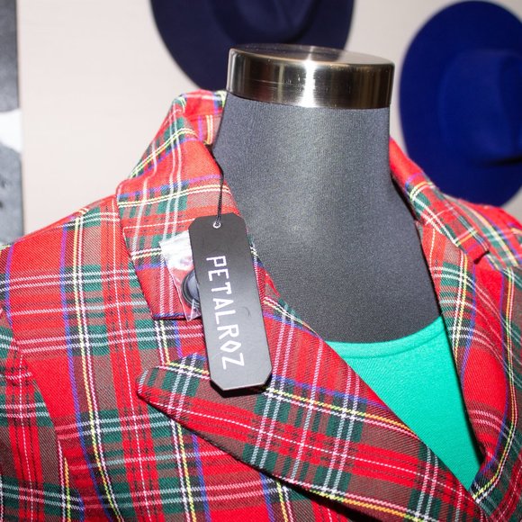 Tartan Print Blazer - Picture 2 of 6